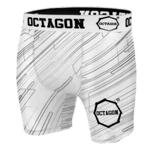 Compression Shorts Octagon Blast White